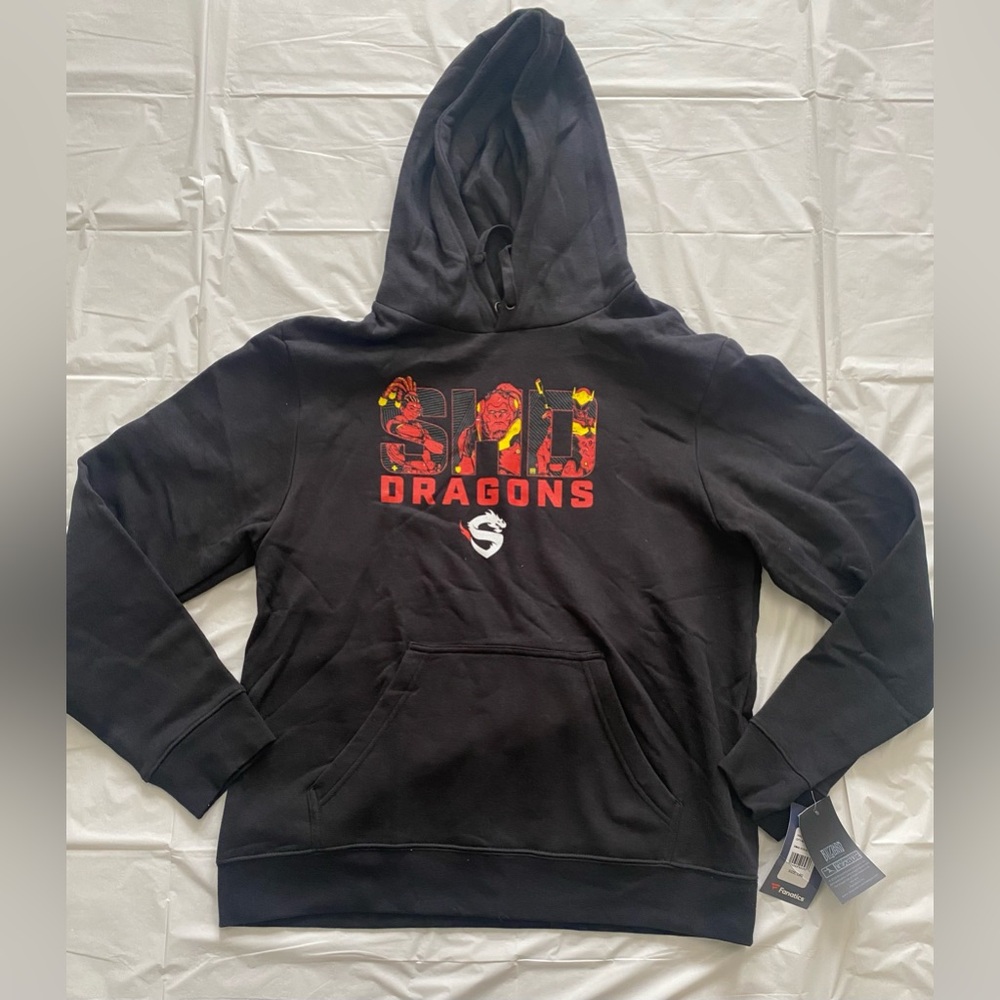 Fanatics NWT Shanghai Dragons Overwatch League Hooded Sweatshirt Mens Size Large